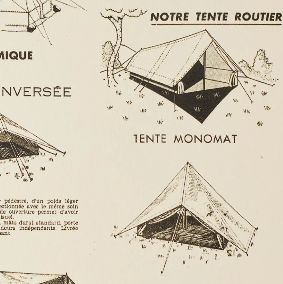 Affiche Au Vieux Campeur - Tente