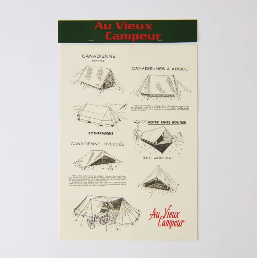 Affiche Au Vieux Campeur - Tente