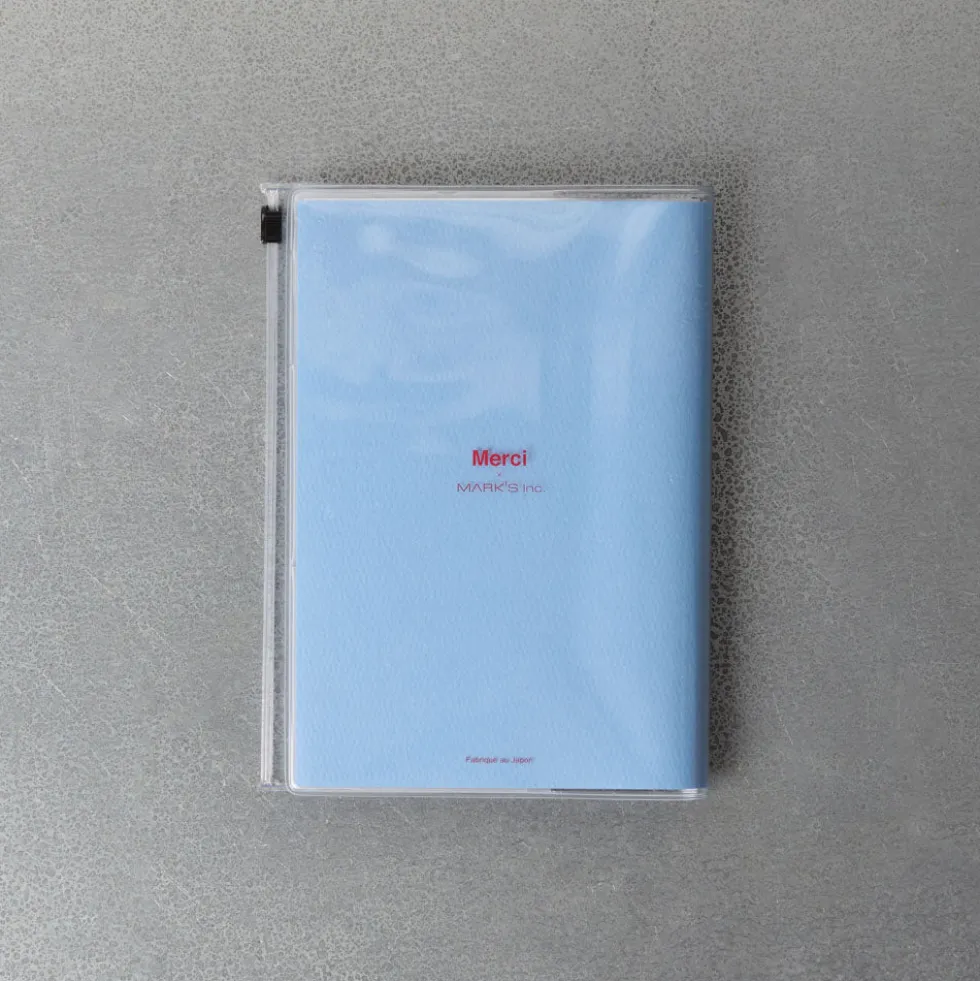 Agenda Merci Oct. 2026 - Déc. 2027 - Bleu Pastel