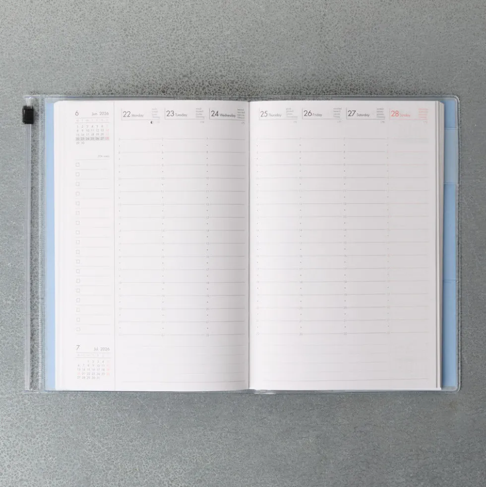 Agenda Merci Oct. 2026 - Déc. 2027 - Bleu Pastel