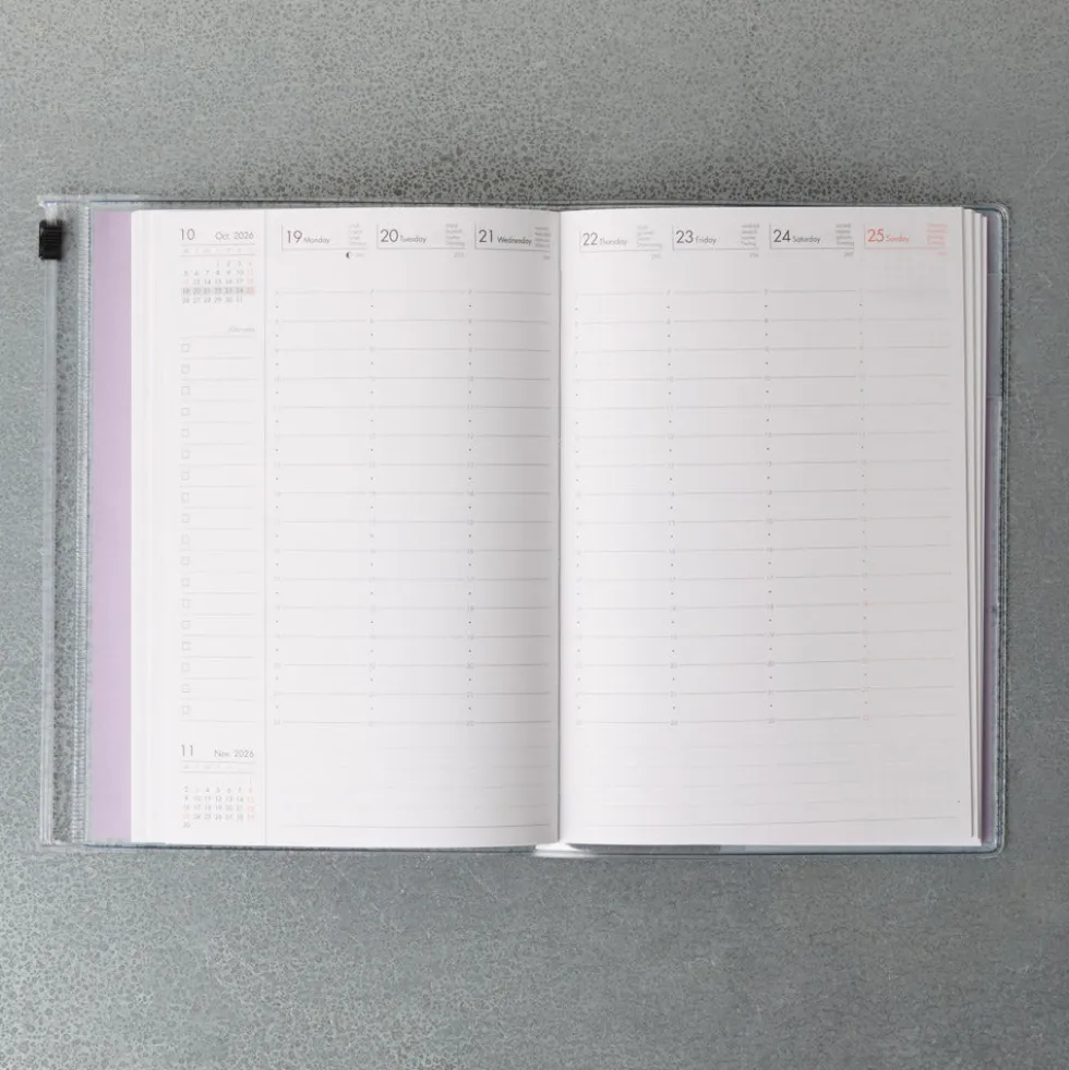 Agenda Merci Oct. 2026 - Déc. 2027 - Lavande
