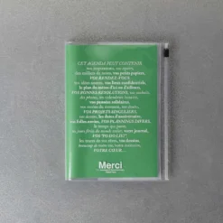 Agenda Merci Oct. 2026 - Déc. 2027 - Vert