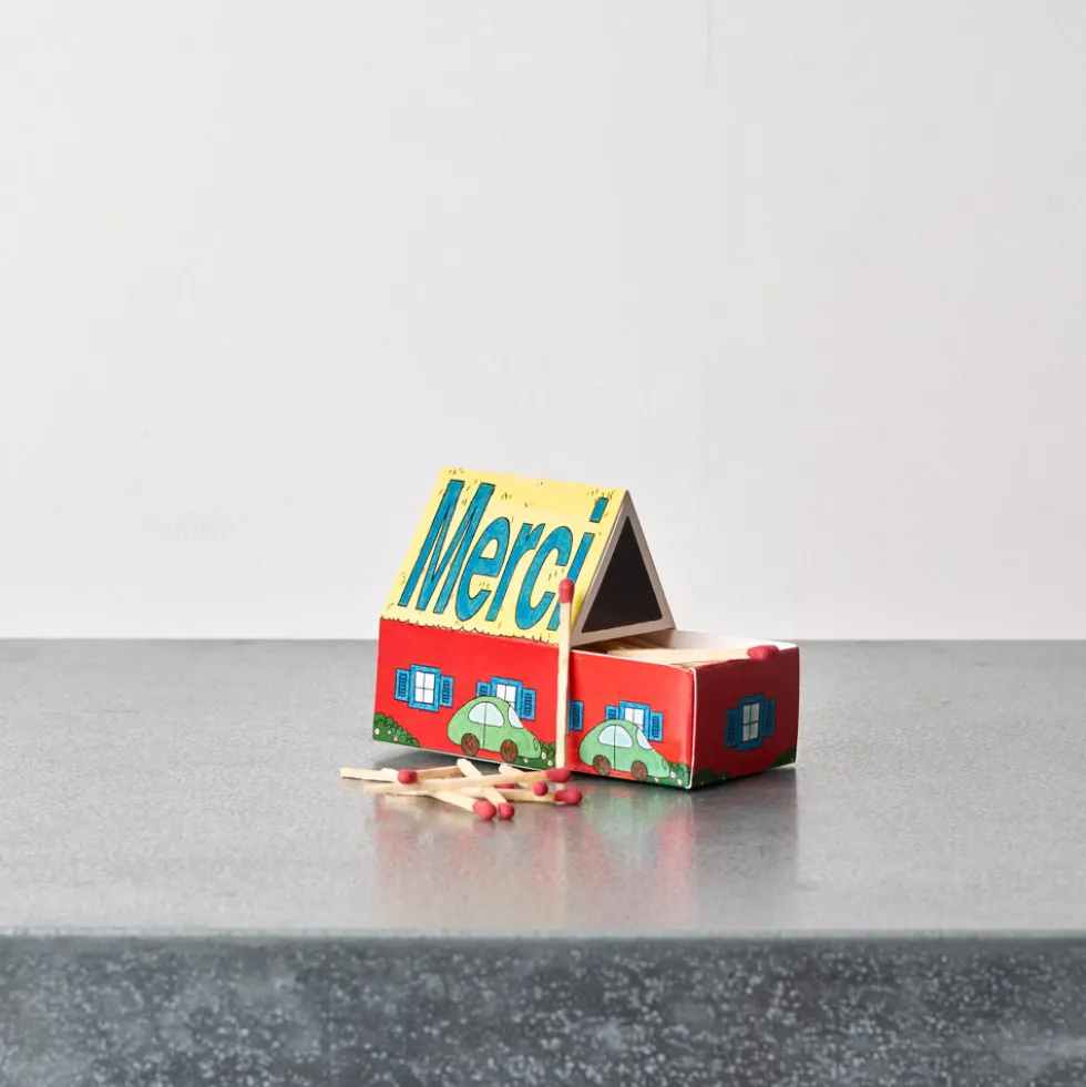 Allumettes maison Merci - Rouge