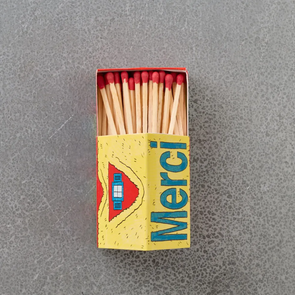 Allumettes maison Merci - Rouge