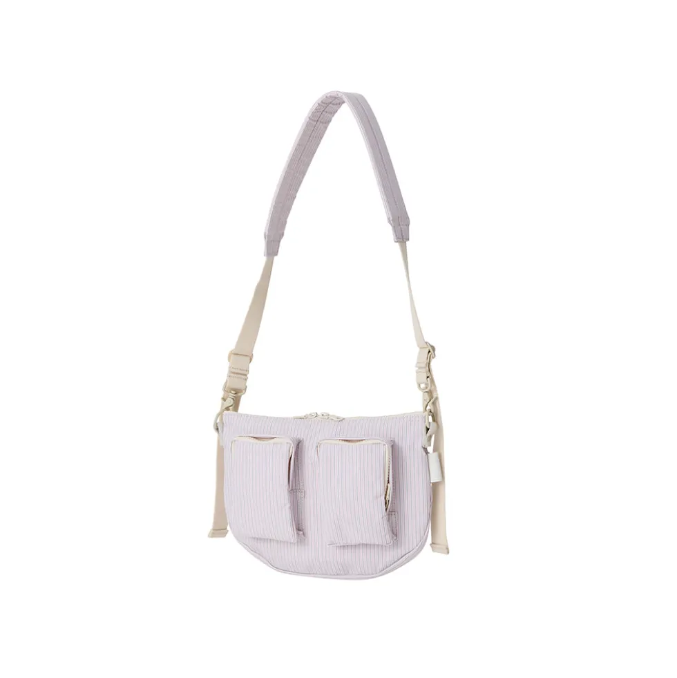 Amiacalva - Sac Cotton Polyester Bodybag S - Rose Rayé