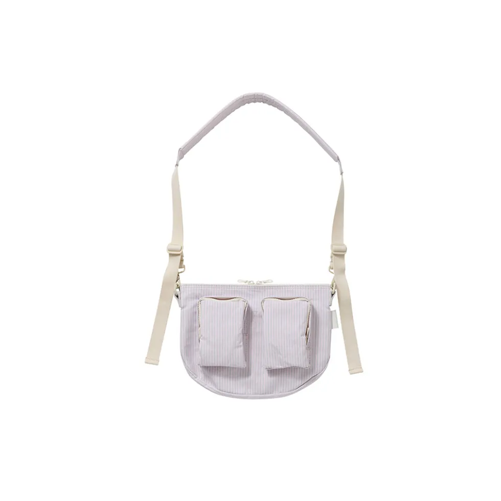 Amiacalva - Sac Cotton Polyester Bodybag S - Rose Rayé