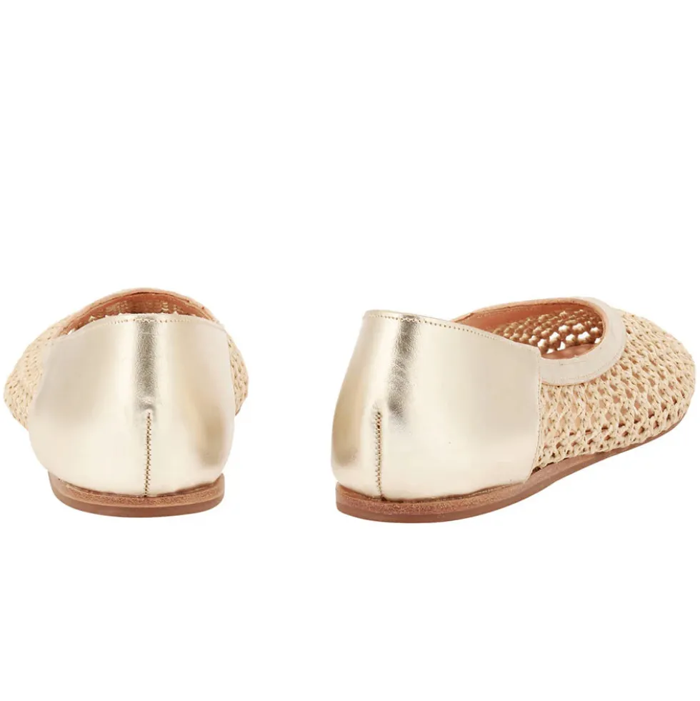 Ancient Greek Sandals - Ballerines Aeropi - Naturel & Platine
