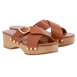 Ancient Greek Sandals - Sabot Marilisa - Marron Cotto