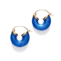 Anni Lu - Boucles d'oreilles Petit Swell Hoop - Deep Blue