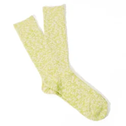 Anonymous ISM - Chaussettes Slub Crew - Vert 38