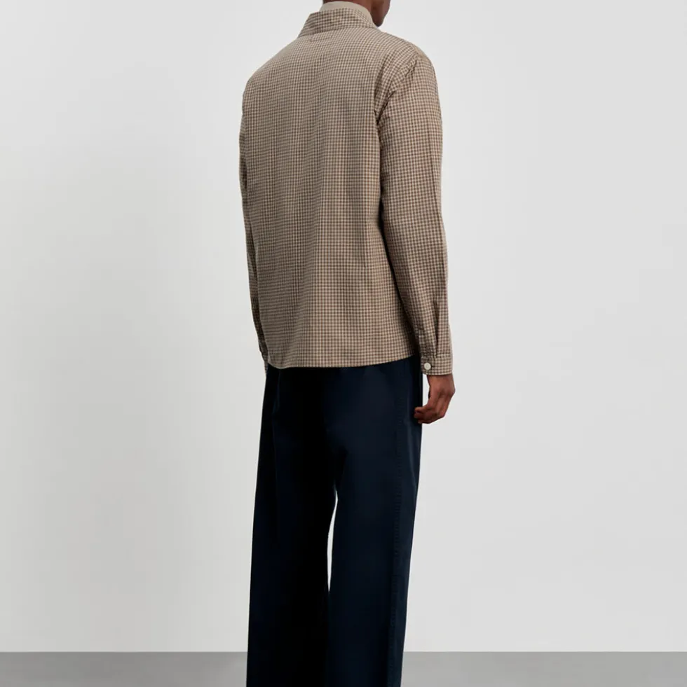 Another Aspect - Chemise Zip 1.0 - Khaki Marron Check