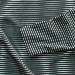 Another Aspect x Merci - T-shirt Rayé - Marron Vert