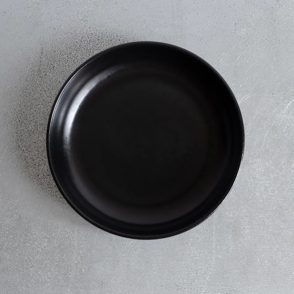 Assiette creuse en grès fin - Réglisse