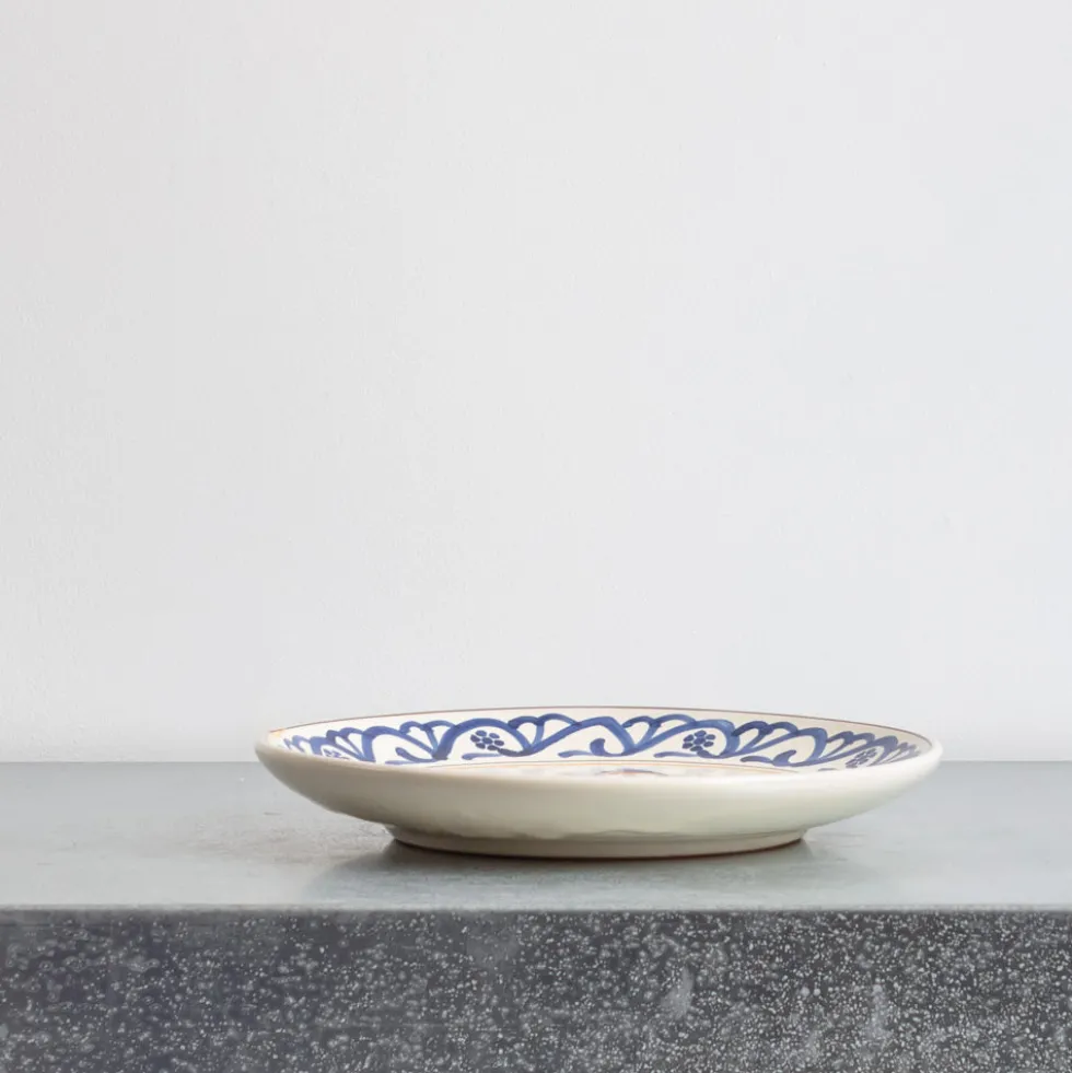 Assiette en faïence - Coq