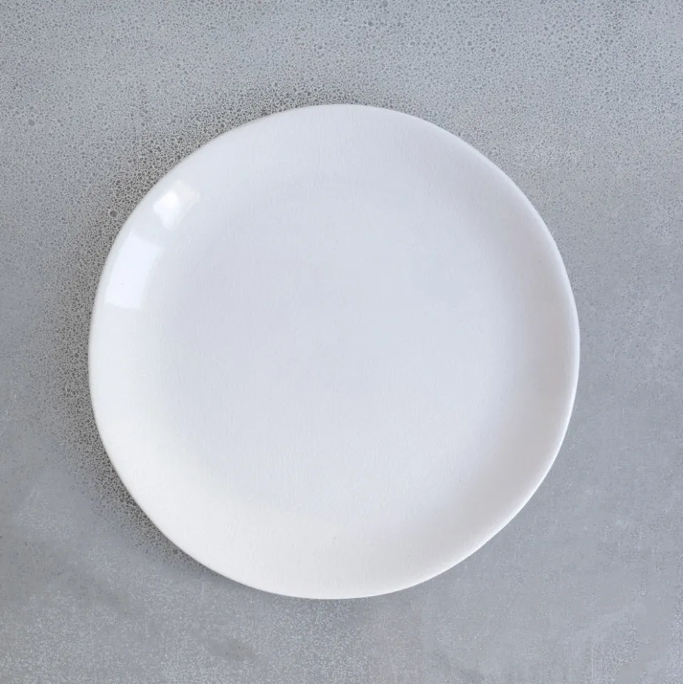 Assiette ronde Maguelone - Craie