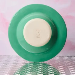 Assiette verte - Tulipe Bleue