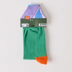 Au Vieux Campeur - Chaussettes Chaines Montagnes - Vert