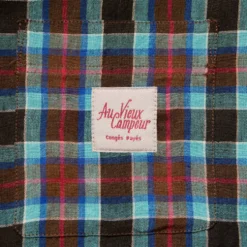 Au Vieux Campeur - Chemise Elmer à Carreaux - Bleu Marron & Rose