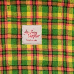 Au Vieux Campeur - Chemise Elmer à Carreaux - Vert Jaune & Rose