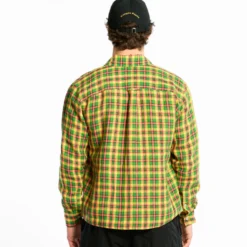 Au Vieux Campeur - Chemise Elmer à Carreaux - Vert Jaune & Rose