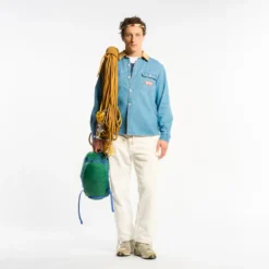 Au Vieux Campeur - Chemise Marcel - Bleu & Blanc