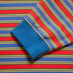 Au Vieux Campeur - Polo Roger à rayures - Vert Rouge & Bleu