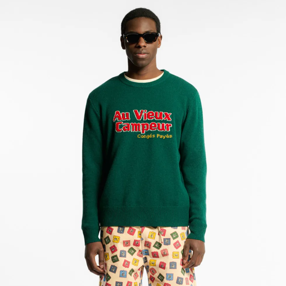 Au Vieux Campeur - Pull Robert - Vert Forêt