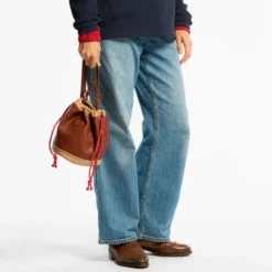 Au Vieux Campeur - Sac Grimpeur en cuir - Camel & Beige