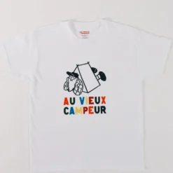 Au Vieux Campeur - T-shirt Kids Cabane - Blanc