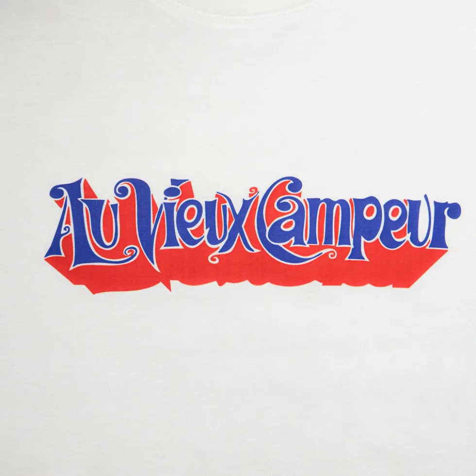 Au Vieux Campeur - T-shirt Manches Longues Couverture 1976 - Blanc