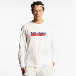 Au Vieux Campeur - T-shirt Manches Longues Couverture 1976 - Blanc