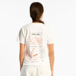 Au Vieux Campeur - T-shirt Manches Courtes Plans - Blanc