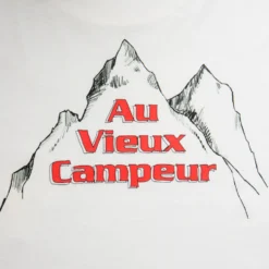 Au Vieux Campeur - T-shirt Manches Longues Grimpeur - Blanc imprimé