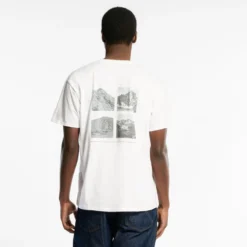 Au Vieux Campeur - T-shirt Manches Courtes Sommets - Blanc