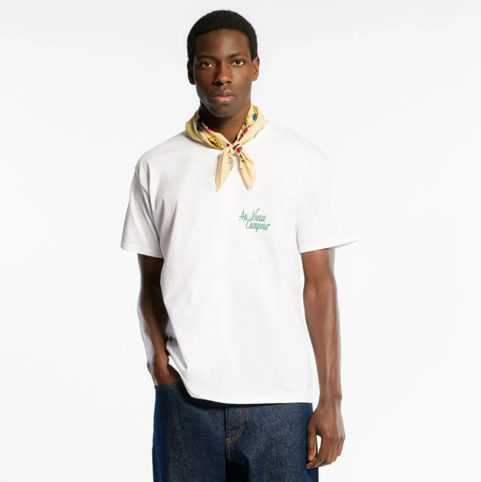 Au Vieux Campeur - T-shirt Manches Courtes Sommets - Blanc