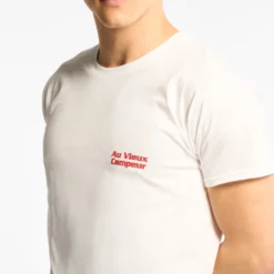 Au Vieux Campeur - T-shirt Manches Courtes Volcans - Blanc