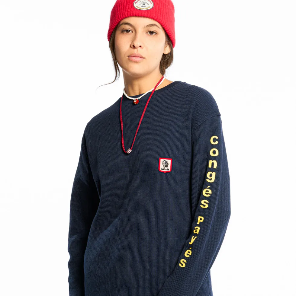 Au Vieux Campeur - T-shirt Manches Longues Aravis - Marine