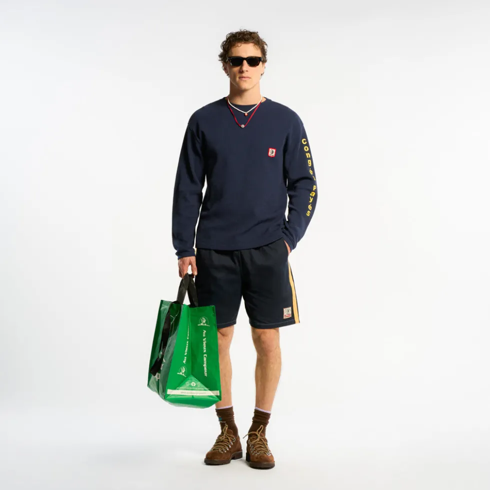 Au Vieux Campeur - T-shirt Manches Longues Aravis - Marine