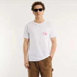 Au Vieux Campeur - T-shirt Montagne - Blanc