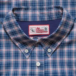 Au Vieux Campeur - Veste à carreaux Claude - Bleu & Blanc