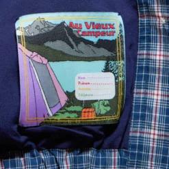 Au Vieux Campeur - Veste à carreaux Claude - Bleu & Blanc