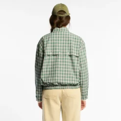 Au Vieux Campeur - Veste à carreaux Claude - Vert & Blanc