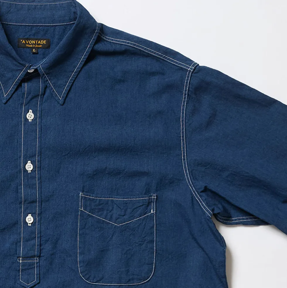A Vontade - Chemise Pullover - Indigo