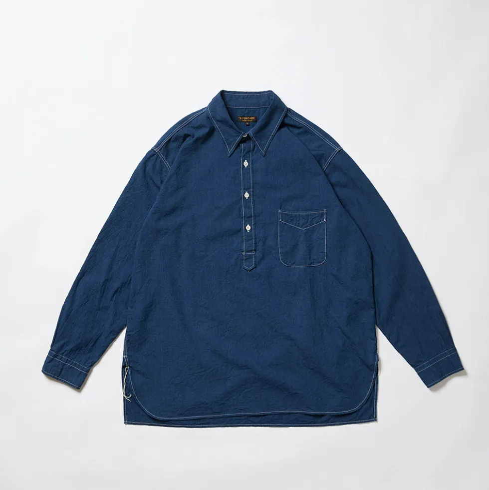 A Vontade - Chemise Pullover - Indigo