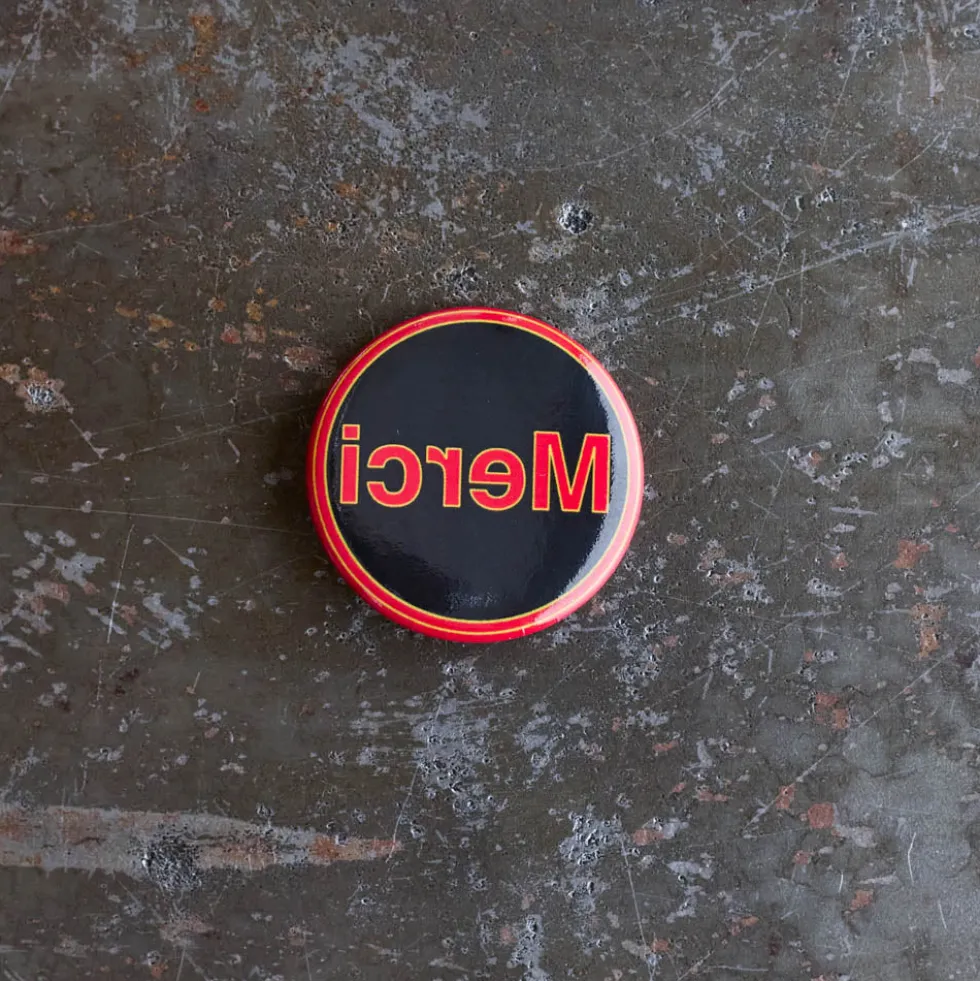 Badge Merci - Miroir