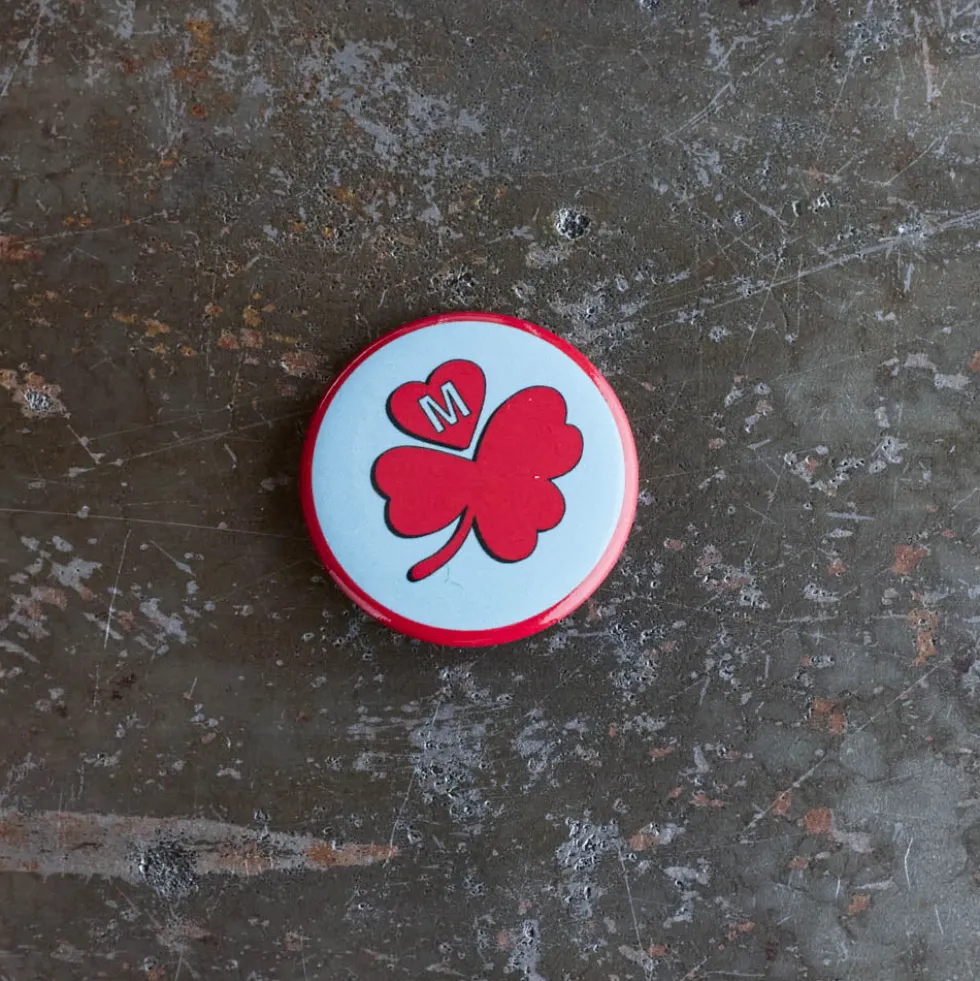 Badge Merci - Trèfle