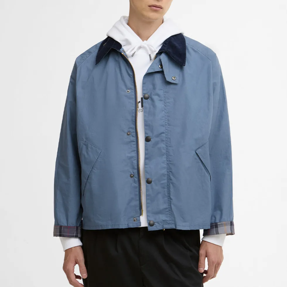 Barbour - Veste Transport Cotton - Bleu Washed