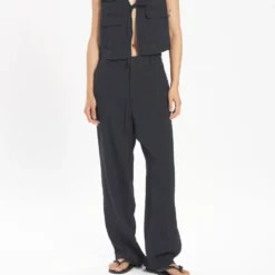 Barena - Pantalon Ida Lisca - Marine
