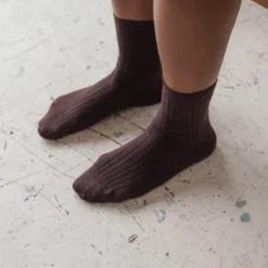 Baserange - Chaussettes Mi-Hautes Côtelées - Tactile