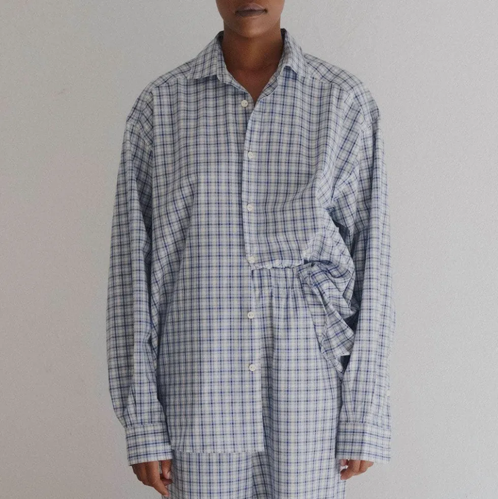 Baserange - Chemise Claude - Blue Check